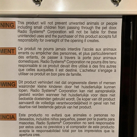 ❣️SALE NWT PETSAFE PLASTIC PET DOOR SYSTEM WHITE SMALL 1lb-15lb Radio System - Picture 16 of 16